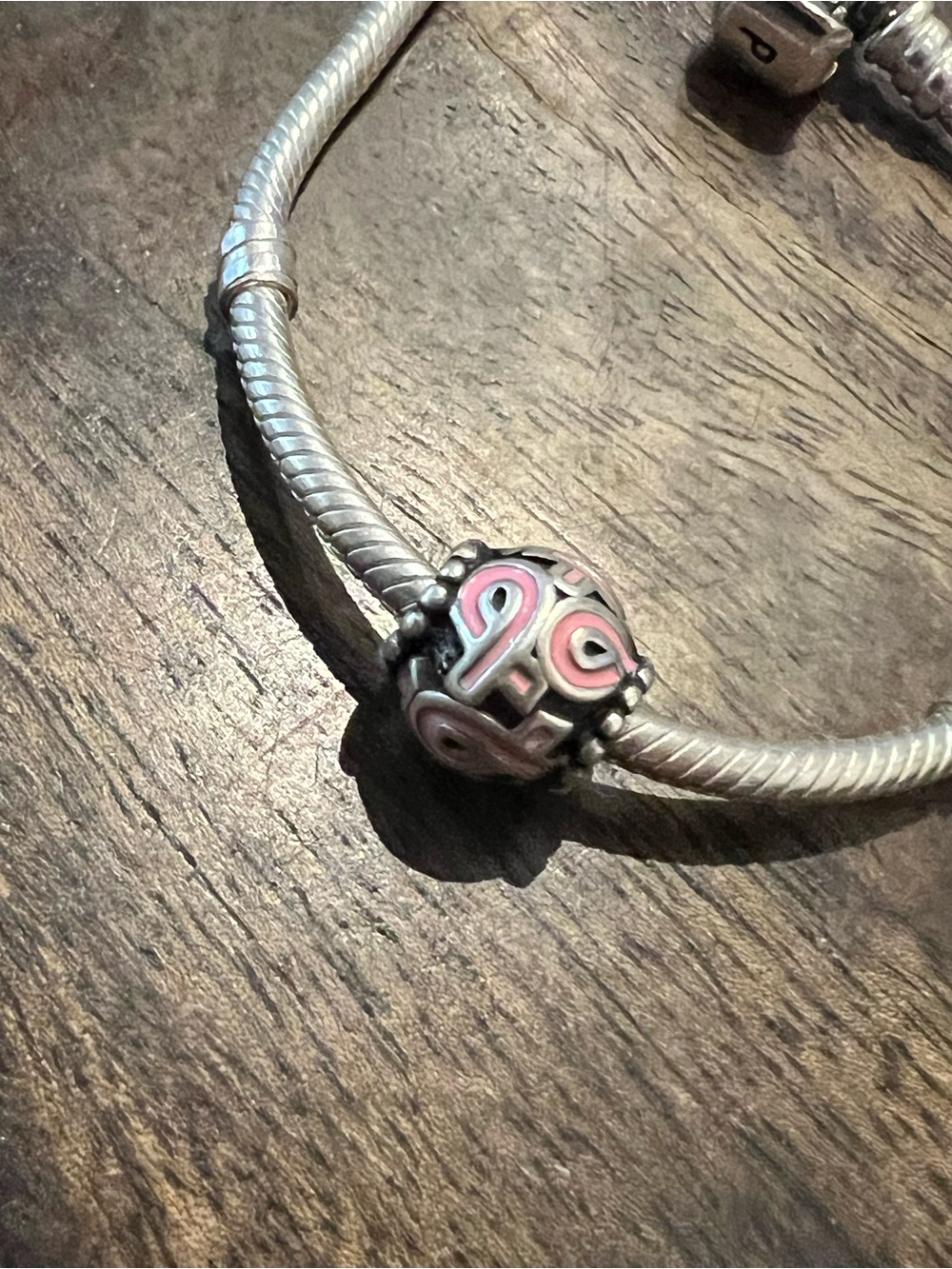 Pandora Sterling Silver breast cancer charm
